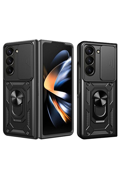 SKYDDAR INNOVATION Husă pentru Samsung Galaxy Z Fold5, CamShield, inel magnet...