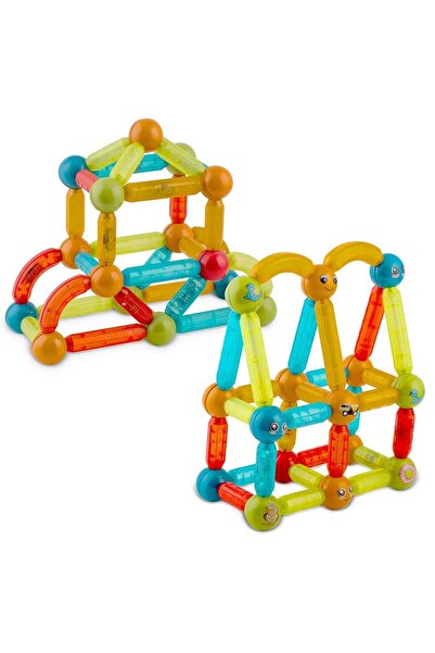 Ricokids Construction set with magnetic pieces, numerous construction elements, tubes of different shapes...