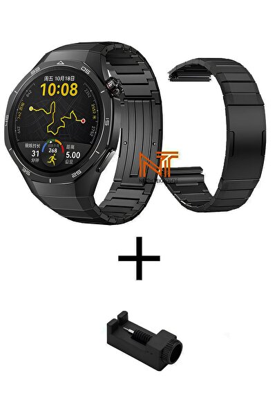 Nezih Case Huawei Watch Gt5 Pro 46MM Uyumlu Ultra Hafif Titanyum Metal Kordon...