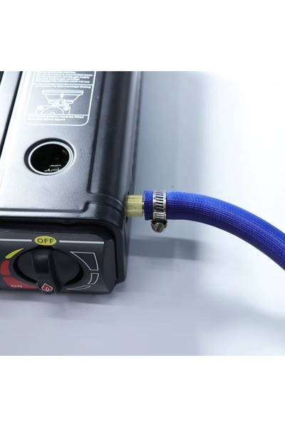 Biki موقد غاز محمول للتخييم والرحلات - موقد خارجي 2 في 1، صغير الحجم 34×28×8 سم