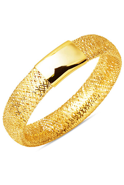 Bilezikci Taşsız Esnek İtalyan Bileklik 14 Ayar Altın