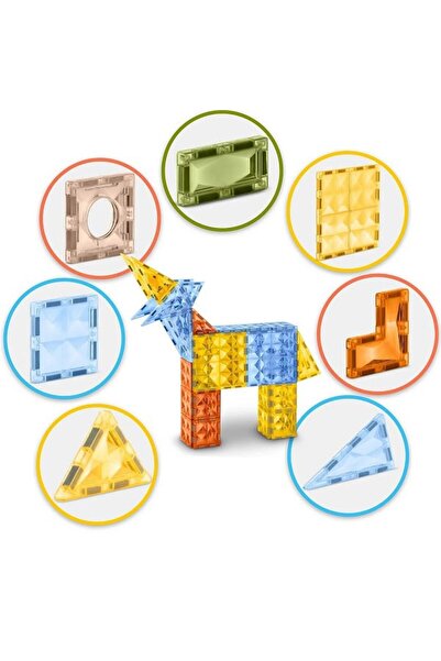 Ricokids Building set with magnetic pieces, stimulates creativity and imagination, exercises coordination...