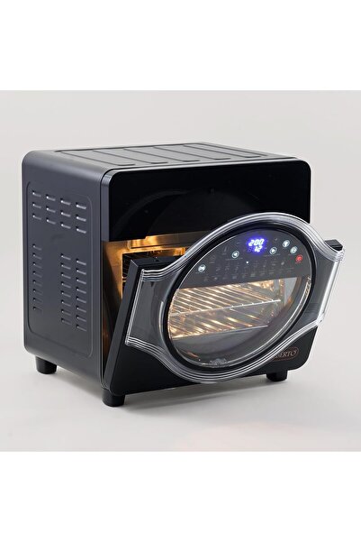 Alberto Metal Air Fryer Oven 20L with Touch Screen and 18 Functions, 1650-1950W, Black