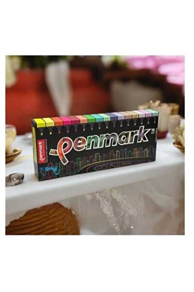 penmark مجموعة أقلام تحديد مكونة من 16 لونًا - تحديد واضح وحيوي ودائم