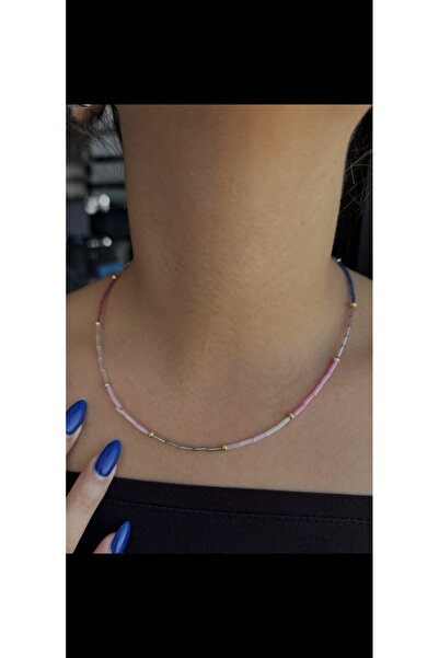 Aylish Bijuteri Colorful beaded necklace