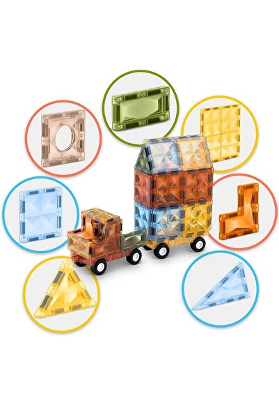 Ricokids Building set with magnetic pieces, stimulates creativity and imagination, developing fine motor skills...