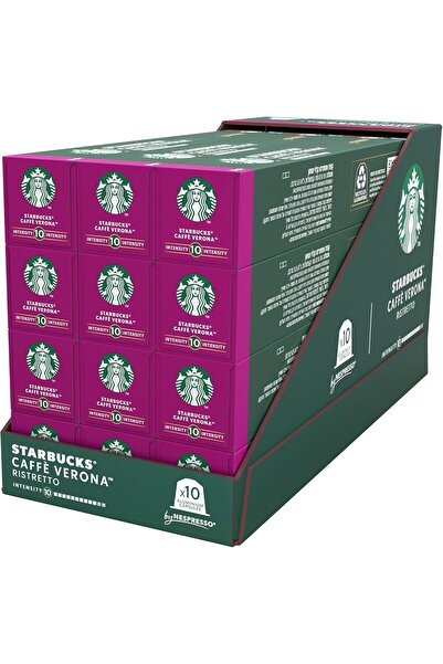 Starbucks كبسولات قهوة فيرونا من نسبريسو، 55 جرام، عبوة من 12 قطعة