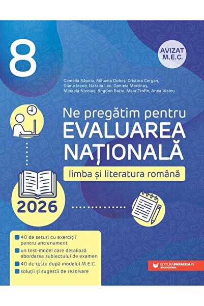 Editura Paralela 45 Ne pregatim pentru Evaluarea Nationala 2026 la Lim