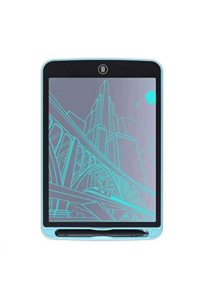 DacEnergy Tableta LCD pentru scris si desenat copii , 10 inch, culoare albastru