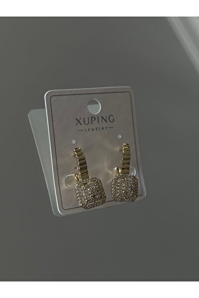 XUPING JEWELRY Xuping Marka 14 K Renk Baget Model Küpe