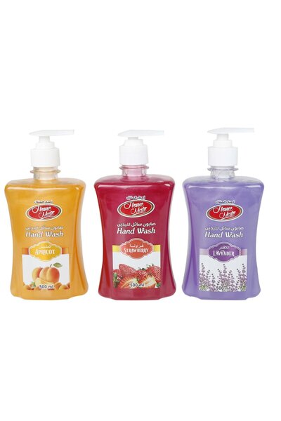 Homemate غسول اليدين السائل المضاد للبكتيريا من هوم ميت، روائح متنوعة، 3 زجاج...