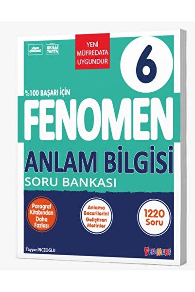 fenomen okul FENOMEN 6 ANLAM BİLGİSİ SORU BANKASI