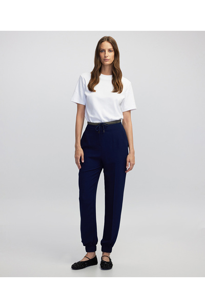 İpekyol Teknik kumaş mix jogger pantolon