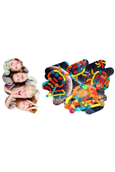 Ricokids Construction set with magnetic pieces, numerous construction elements, tubes of different shapes...