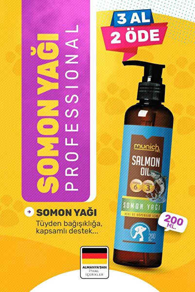 Munich Vet Balık Yağı Fish oil 200 ml(Kediler için omega3 ve omega6)