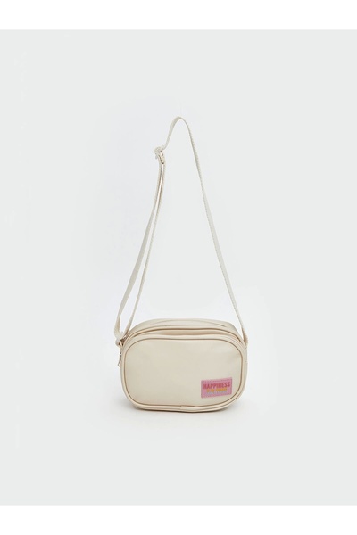 LC Waikiki LCW ACCESSORIES Bej Deri Görünümlü Kız Çocuk Omuz Çantası