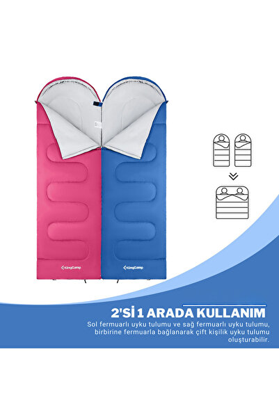 KINGCAMP Oasis 250 Ultralight Sleeping Bag Blue Sol F.