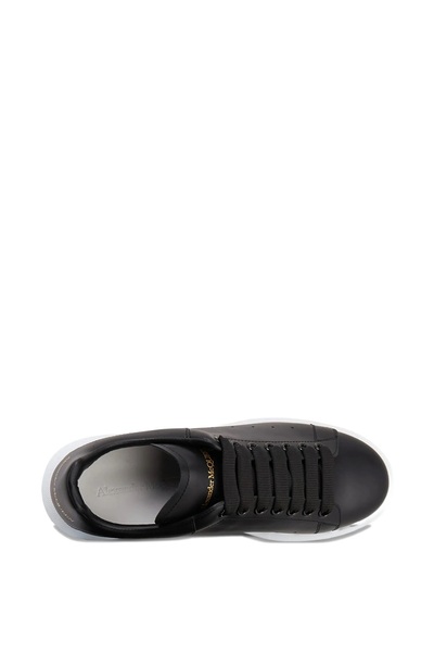 ALEXANDER MCQUEEN Women's Black Sole White Sneakers