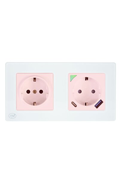 PNI Double frame WP2 made of glass for sockets