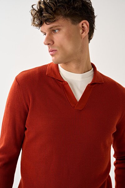 ALEXANDERGARDI V Detailed Polo Neck Sweater