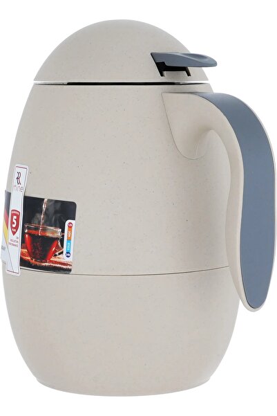 rexa Rhinestone thermos, thermal glass inner container, plastic outer shell - beige