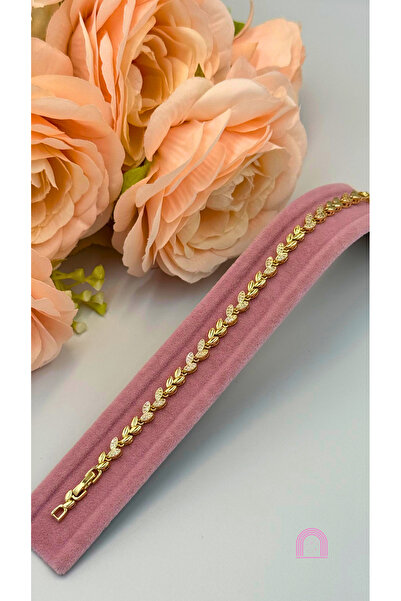 Moond Accessories Xuping Yaprak Model Gold Bileklik