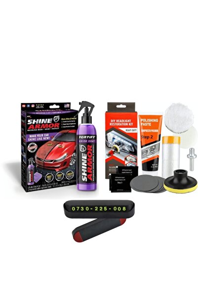 FOTOFUN Kit profesional de restaurare a farurilor auto + lustruire vopsea + a...