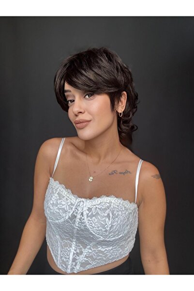 Suzan Peruk Gerçek Saç Dokusunda Tepe kısmı cilt görünümlü Medikal Peruk - Bo...