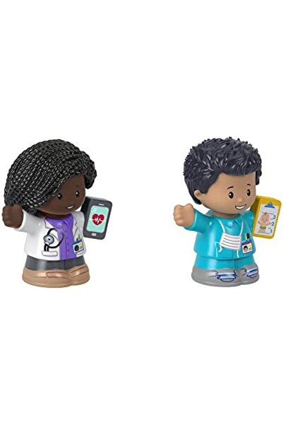 mattel Toy Figure Pack ~ Story Starter Figure Set ~ Doctor and Nurse Figures, Purple, White,Blue,Grey