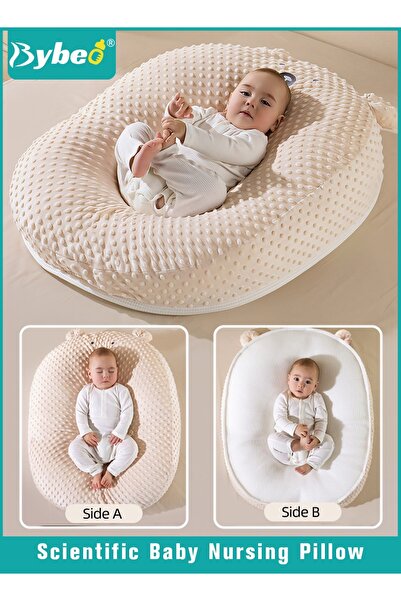 BYBEO وسائد رضاعة للأطفال، وسائد دعم متعددة الاستخدامات لتغذية الرضع، ذات وجهين