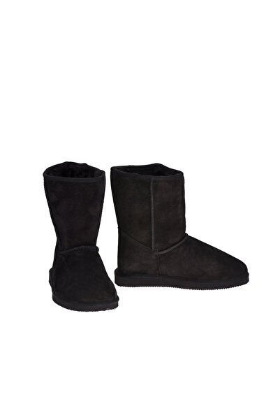 Moosefield Γυναικείες μπότες από γνήσιο δέρμα μαύρο