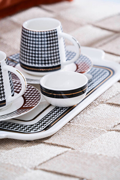 ACAR Renzo 2-Person Coffee Cup Set with Tray - 100 ml