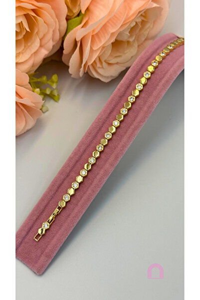 Moond Accessories سوار فضي من حجر الزركون الصلب