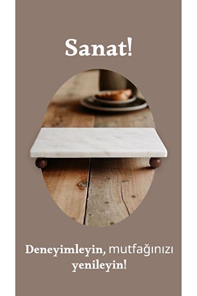 PUDRAM Livor Marble Presentation Plate – Special Design for Kitchen & Tableware (30X15)