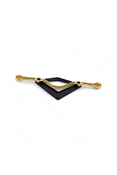 Badem10 Gold Black Metal Handle 96 mm Decorative Cabinet and Drawer Door Handle Luxury Furniture Gold Handles