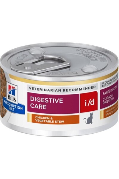 Hill's Prescription Diet Digestive Care I/d Tavuklu Kedi Konservesi 82 gr x 6...