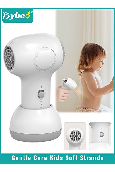 BYBEO Kids Cordless Hair Dryer, Portable Mini Hair Dryer for Toddlers, Low No...