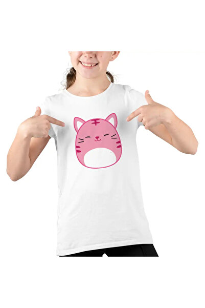 OEM Tricou Copii Fete Squishmallows Pisica Adorable