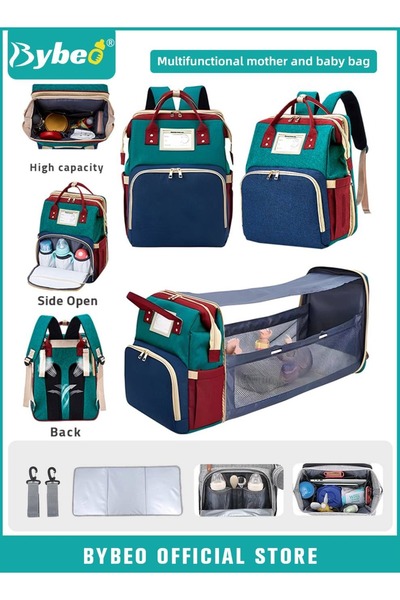 BYBEO 2024 New Style Baby Diaper Bag Backpack, Multifunction Diapers Changing Station for Boys Girls Outdo
