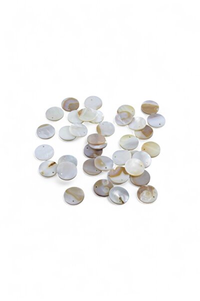 Serhat Aksesuar ve El İşçilik 15 mm Yandan Delikli Sedef Boncuk (30 Adet)