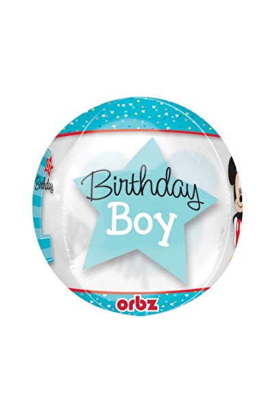 Mickey Mouse Round foil balloon, multicolor, 40 cm, first birthday, Mickey Mouse, Disney