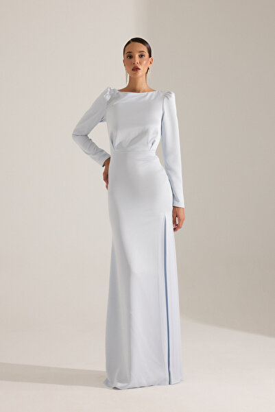 BETTY & SAM AMAYA AÇIK MAVİ ELBİSE