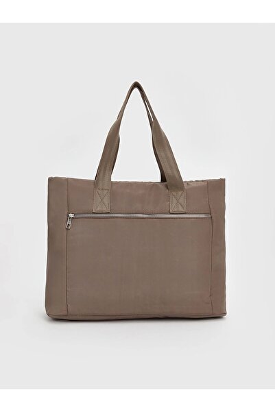 LC Waikiki Lcw Accessories Brown Zippered Women's Shoulder Bag