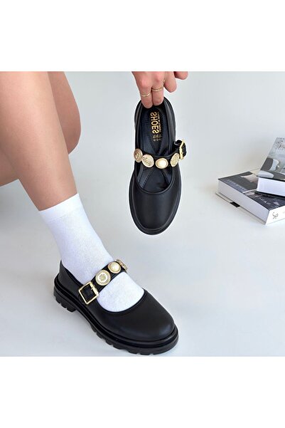 Erbilden Okira Black Leather Oxford Shoes