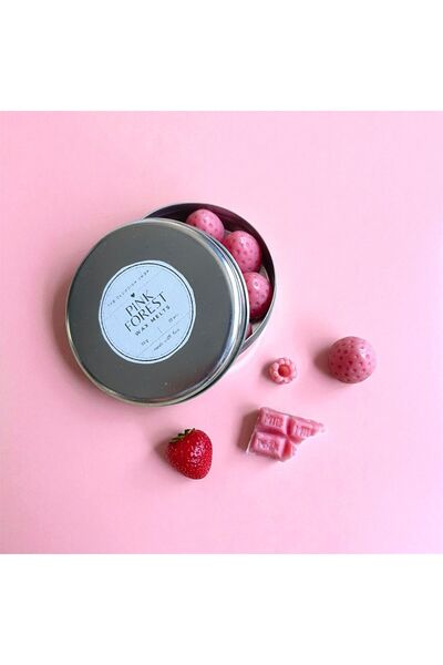 The Cloudish Shop PINK FOREST Metal Kutuda Kokulu Buhurdanlık Mumu 20Adet çil...