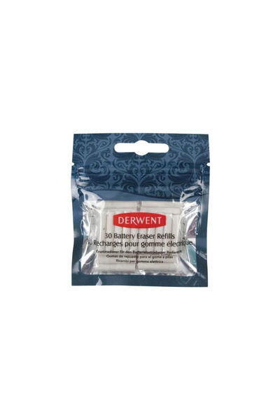 Derwent Rezerve de radieră pentru 2305810, set 30 buc., alb