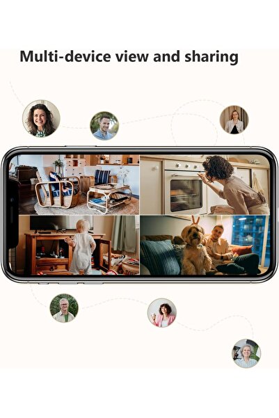 Imou كاميرا مراقبة منزلية بدقة 2K، كاميرات مراقبة داخلية بدقة 3 ميجابكسل، كاميرا واي فاي بزاوية 360 درجة (Ranger 2C)