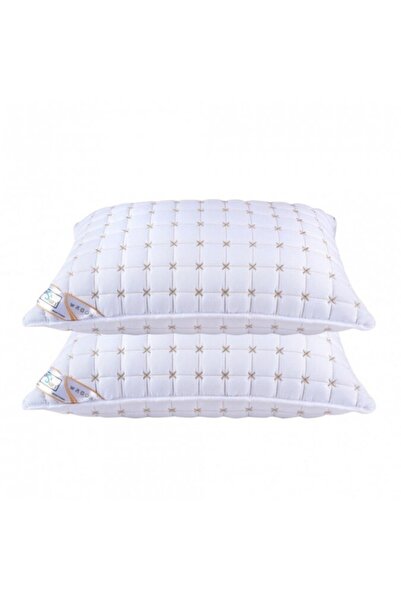 CASA SABRY Set 2 perne brodate 50/70 cm, Alb