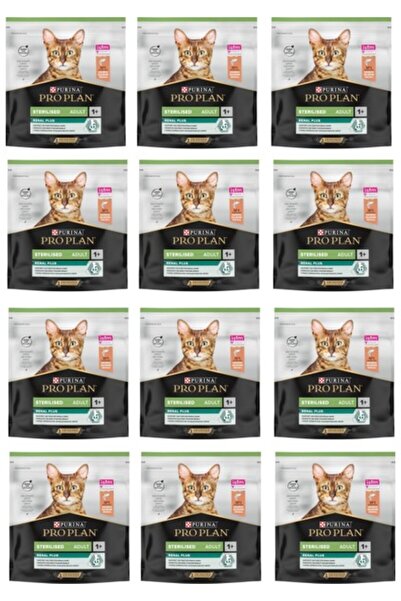 Pro Plan Renal Plus Sterilesed Somonlu Kısırlaştırılmış Kedi Maması 400 Gr. x 12 Paket