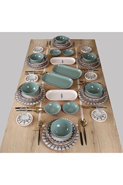 Keramika Takım Kahvaltı & Yemek 44 Parça 6 Kişilik